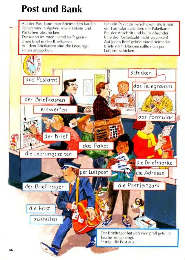 Post und Bank : Wortschatz