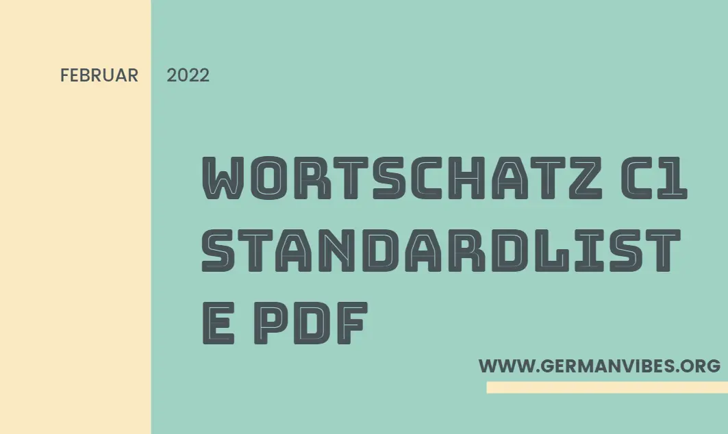 Wortschatz C1 Standardliste PDF