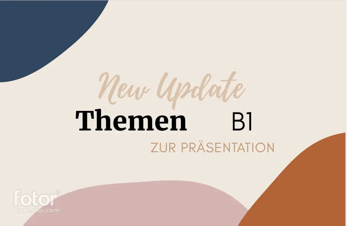 Themen zur Präsentation B1 ( PDF )