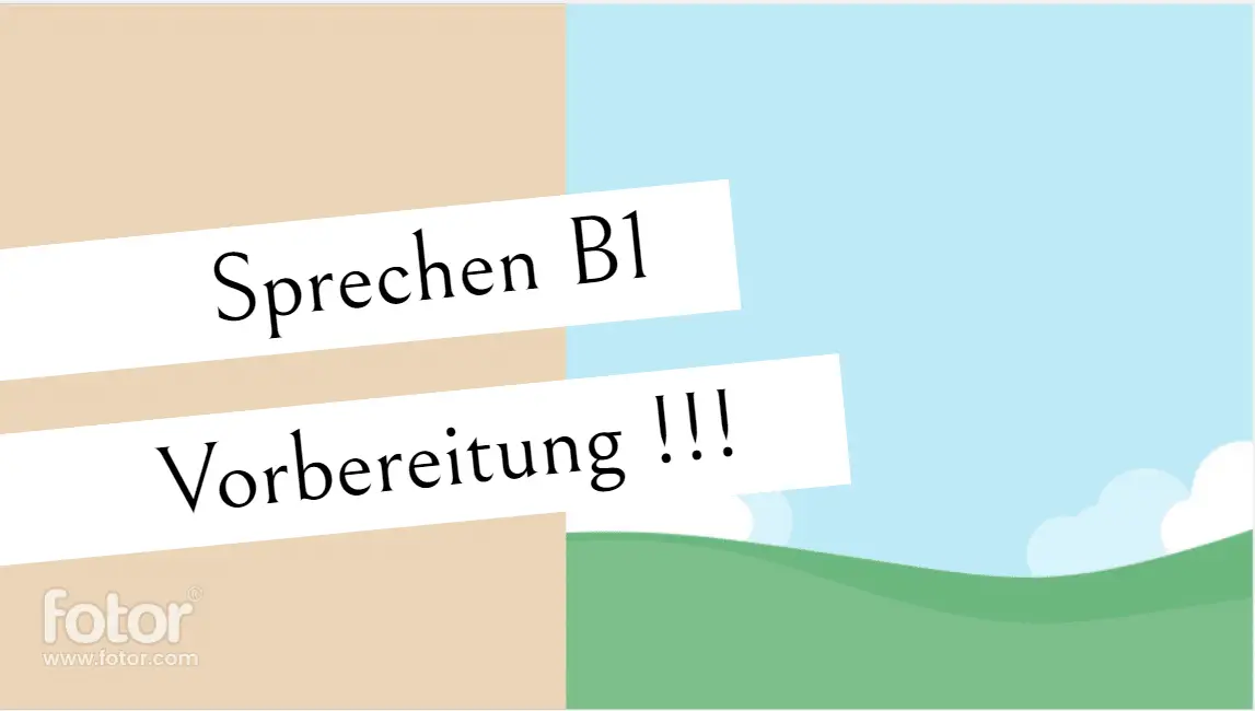 Sprechen B1 Vorbereitung ( PDF )