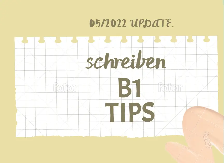 B1 schreiben Tipps ( PDF)