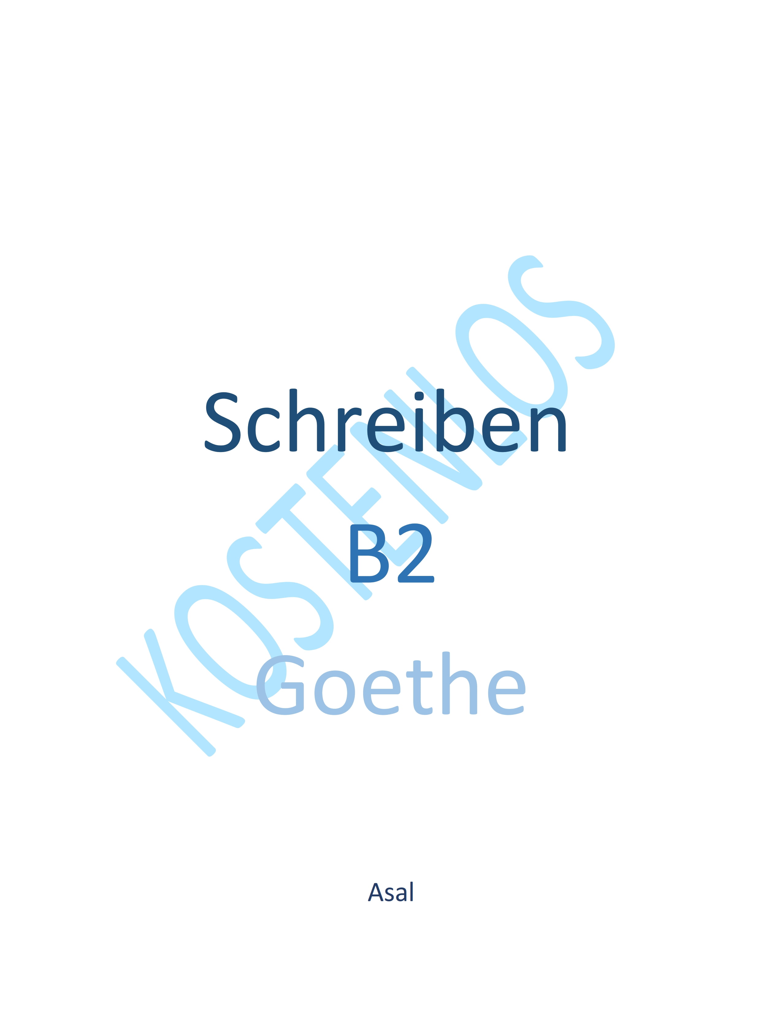 Schreiben B2 Goethe ( PDF )
