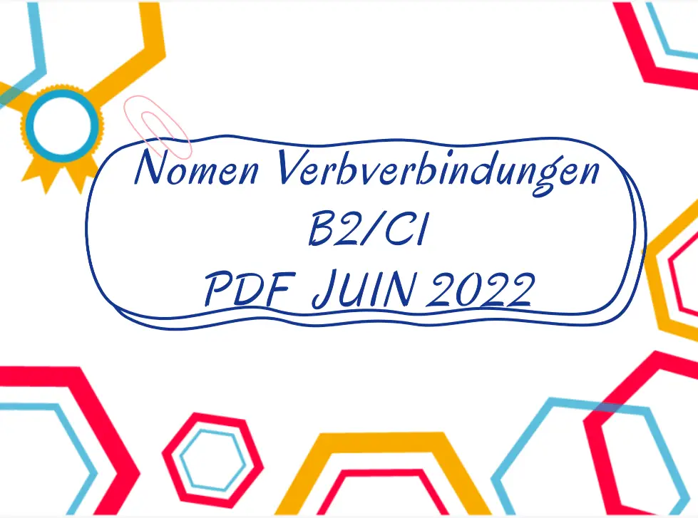 Nomen Verbverbindungen B2C1
