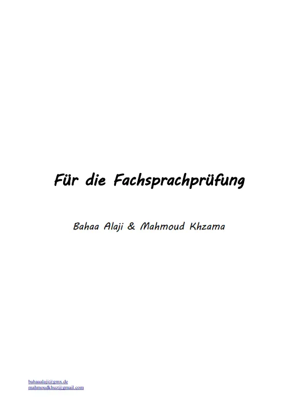 Für die Fachsprachprüfung ( PDF ) fsp