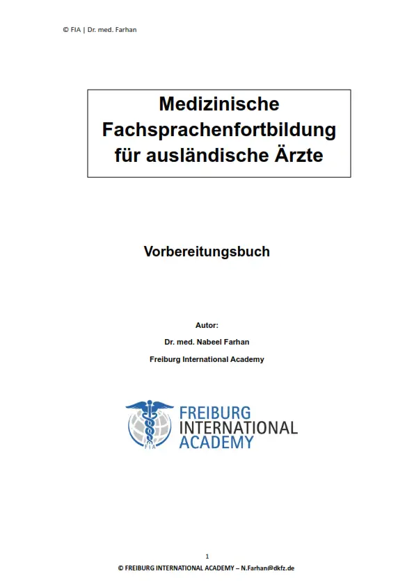 Vorbereitungsbuch - Medizinische Fachsprachenfortbildung