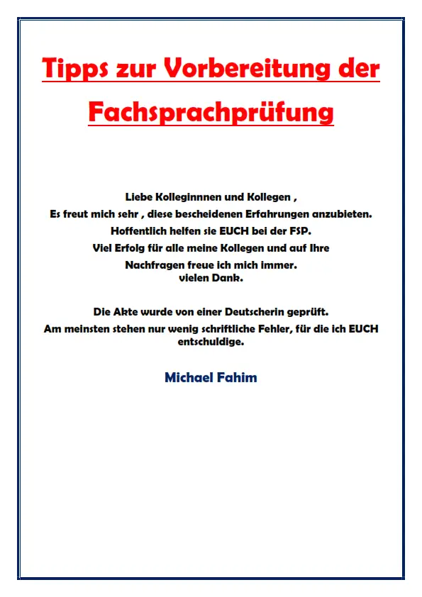 FSP Tipps Vorbereitung ( PDF )