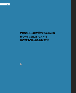 PONS Bildwörterbuch Deutsch-Arabisch