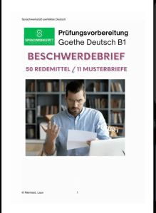 Beschwerdebrief 50 Redemittel / 11 Musterbriefe [ PDF ]