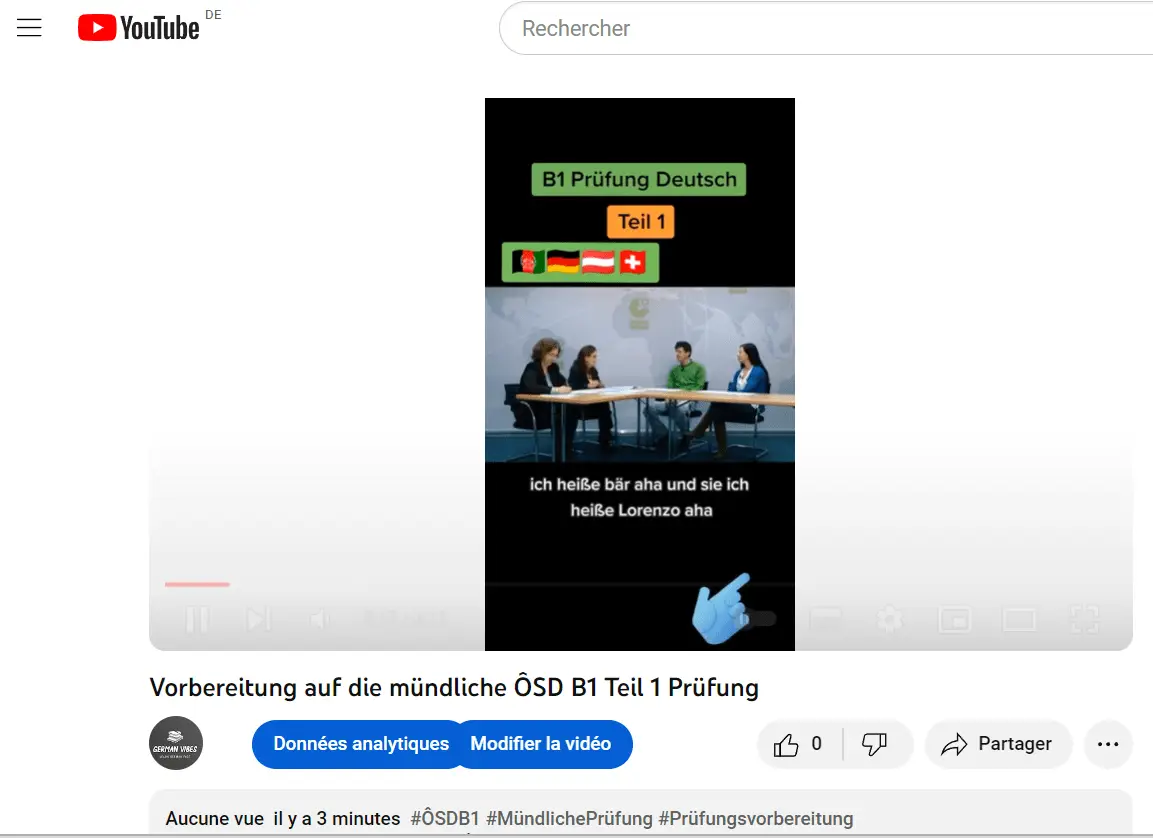 Mündliche ÖSD B1 Teil 1 Prüfung