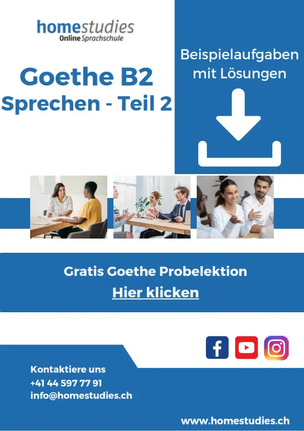Goethe B2 Sprechen Teil 2