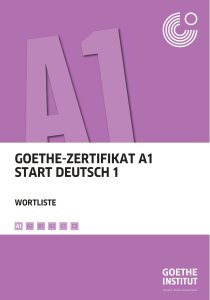 goethe a1 wortliste pdf